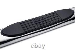 Polished Chrome Side Step Rail Bar Running Board For 2010+ Volkswagen Amarok PU