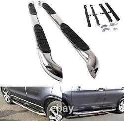 Polished Chrome Stainless Steel Side Step Skirt Rail Protection Guard Bar Board