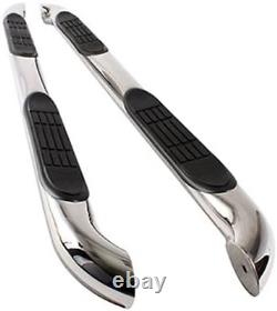 Polished Chrome Stainless Steel Side Step Skirt Rail Protection Guard Bar Board