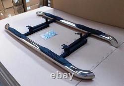 Polished Chrome Stainless Steel Side Step Skirt Rail Protection Guard Bar Board