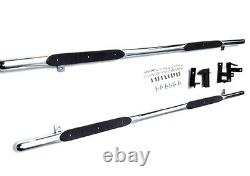 Polished Side Step Rail Running Board Bar For Mercedes Vito Viano W639 SWB 2003+