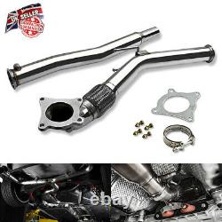 Polished Stainless Muffler Exhaust Down Pipe For A3 S3 Golf GTI R 2.0T Octavia