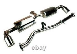 Polished Stainless Steel Cat Back Performance Exhaust Muffler 2003-12 Mazda RX-8