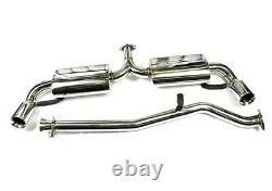 Polished Stainless Steel Cat Back Performance Exhaust Muffler 2003-12 Mazda RX-8
