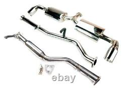 Polished Stainless Steel Full Cat Back Downpipe Exhaust Muffler 03-12 Mazda RX-8