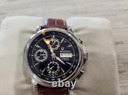Pre Owned Men's BULOVA GEMINI Black Dial Automatic Chronograph Watch
