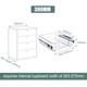Pull Out Larder Kitchen Cupboard Soft Close Chrome Cabinet Base Kitchen Unit Set