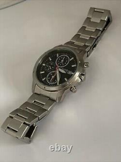 Pulsar Men's Chronograph Black Dial Date Stainless Steel Bracelet Watch PF8363X1