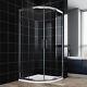 Quadrant Shower Enclosure 900x900mm Sliding Door And Tray Wet Room Glass Cubicle