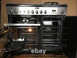 Rangemaster Kitchener 100 Stainless Steel D/F Cooker In Top Condition