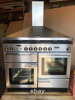 Rangemaster Professional Plus 110 Dual Fuel With Hood & Splashback. Excellent