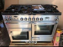 Rangemaster Professional Plus 110 Dual Fuel With Hood & Splashback. Excellent