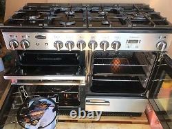 Rangemaster Professional Plus 110 Dual Fuel With Hood & Splashback. Excellent