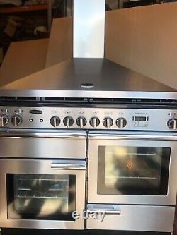 Rangemaster Professional Plus 110 Dual Fuel With Hood & Splashback. Excellent