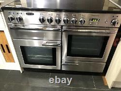 Rangemaster Professional Plus Cooker, Extractor, Splash-back Stainless Steel