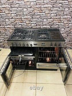 Rangemaster Toledo 110 Full Gas Stainless Steel Range Cooker +hood & Splash Ba