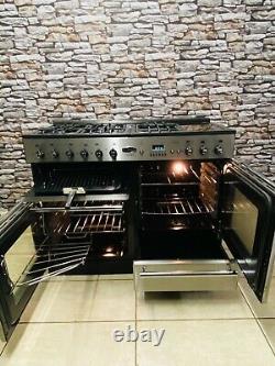 Rangemaster Toledo 110 Full Gas Stainless Steel Range Cooker +hood & Splash Ba