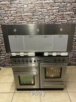 Rangemaster Toledo 110 Full Gas Stainless Steel Range Cooker +hood & Splash Ba