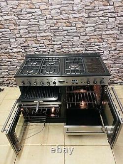 Rangemaster Toledo 110 Full Gas Stainless Steel Range Cooker +hood & Splash Ba