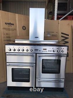 Rangemaster Toledo 110 Stainless Steel Dual Fuel Cooker With Hood