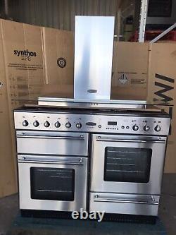 Rangemaster Toledo 110 Stainless Steel Dual Fuel Cooker With Hood