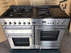 Rangemaster Toledo 110 Stainless Steel Dual Fuel Cooker With Hood