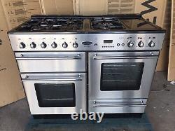 Rangemaster Toledo 110 Stainless Steel Dual Fuel Cooker With Hood