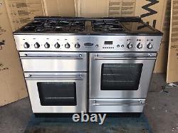 Rangemaster Toledo 110 Stainless Steel Dual Fuel Cooker With Hood