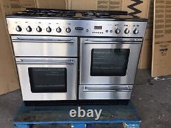 Rangemaster Toledo 110 Stainless Steel Dual Fuel Cooker With Hood