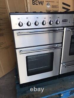 Rangemaster Toledo 110 Stainless Steel Dual Fuel Cooker With Hood