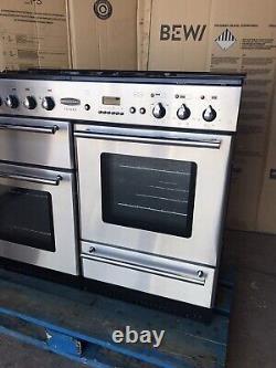 Rangemaster Toledo 110 Stainless Steel Dual Fuel Cooker With Hood