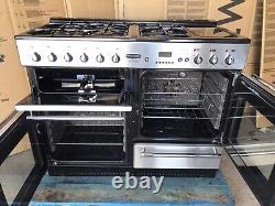 Rangemaster Toledo 110 Stainless Steel Dual Fuel Cooker With Hood