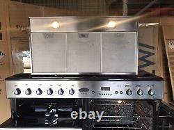 Rangemaster Toledo 110 Stainless Steel Dual Fuel Cooker With Hood