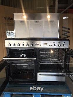 Rangemaster Toledo 110 Stainless Steel Dual Fuel Cooker With Hood