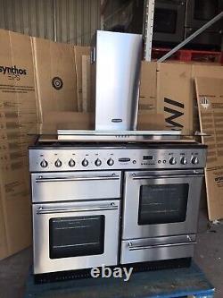 Rangemaster Toledo 110 Stainless Steel Dual Fuel Cooker With Hood