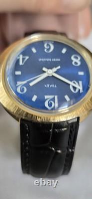 Rare 1972 Men's Vintage TIMEX 21 Jewels Mechanical Wristwatch Made In GB