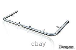 Rear Corner Back Nudge Bar To Fit Fiat Ducato 2014+ LWB Chrome Stainless Steel