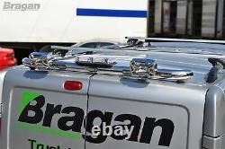 Rear Roof Bar+3 Function LED+Chrome Spots+Beacon To Fit Iveco Daily 2014+ Van