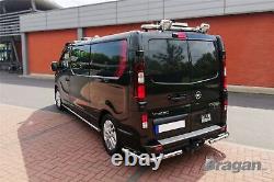Rear Roof Bar + Beacon + Chrome Lamp + LEDs For Renault Trafic 2022+ Stainless