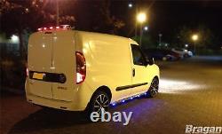 Rear Roof Bar + Beacon + Lamp + LEDs For Fiat Doblo 2010+ Spot Light Chrome Bar