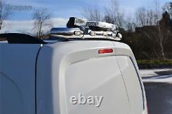 Rear Roof Bar + Beacon + Lamp + LEDs For Fiat Doblo 2010+ Spot Light Chrome Bar