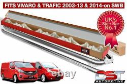 Renault Trafic 2014 Sports Side Bars Swb Chrome Stainless Steel Oem Quality