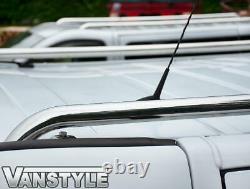 Renault Trafic Lwb 200114 Polished Chrome Stainless Steel Roof Bars Rails Rack