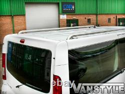 Renault Trafic Lwb 200114 Polished Chrome Stainless Steel Roof Bars Rails Rack