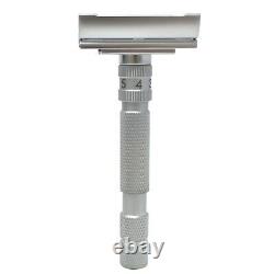 Rockwell Model T2 Adjustable Safety Razor, Brushed Chrome Finish, New, RR-T-BC