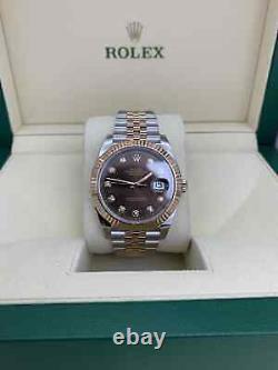 Rolex Datejust 41 126331 Steel & Gold Choco Diamond Dial 2022