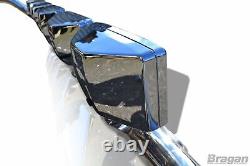 Roof Bar A + Rectangle Chrome Spot + LED To Fit Volkswagen Crafter 06 14 Front