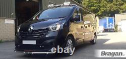 Roof Bar B + LEDs To Fit Renault Trafic 2022+ Chrome Stainless Steel Accessories