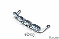 Roof Bar + LED Spots Lamps s For Mercedes Atego Low Cab CHROME Stainless Truck
