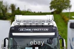 Roof Bar + LED Spots s + Amber Beacon For Volvo FH5 Globetrotter XL 2021+ Chrome